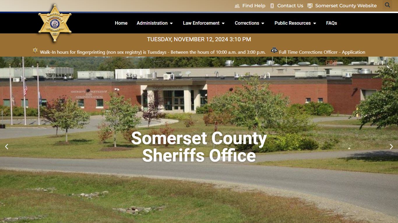 Somerset County Maine | Sheriff's Office