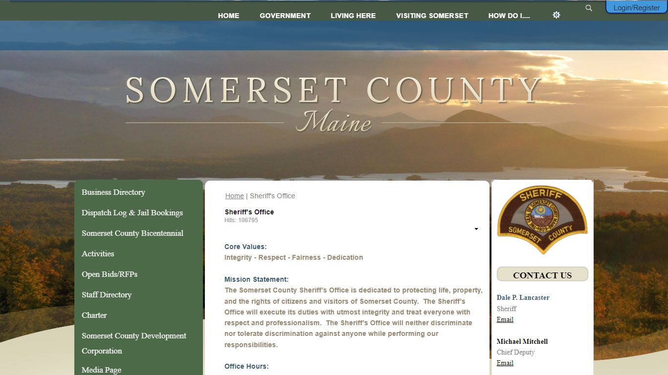 Sheriff's Office | Somerset County Maine Official Website